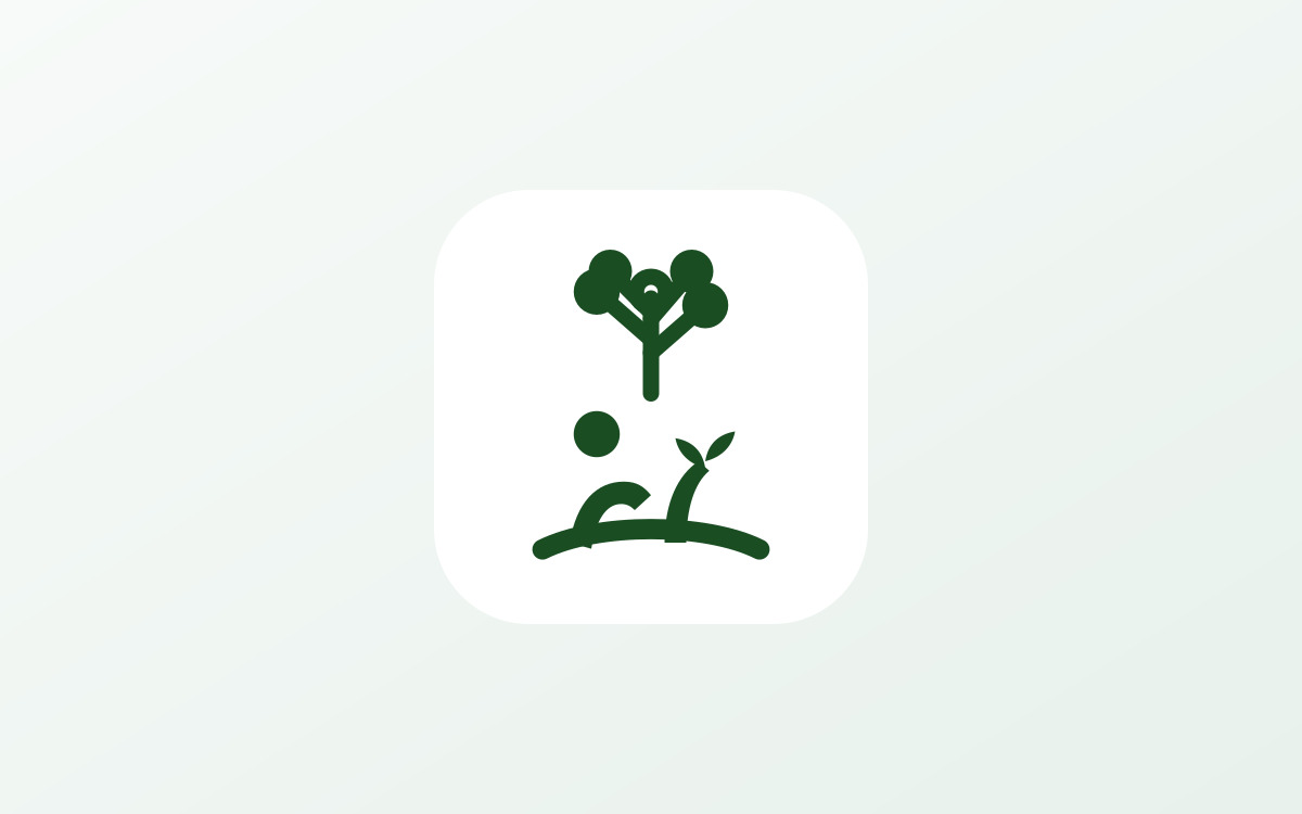 KARBON TRAQ tree-monitoring platform mark: a grown tree beside a new sapling