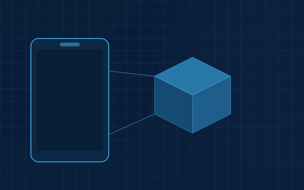 WebAR experience placing a 3D product model into a real environment through a phone