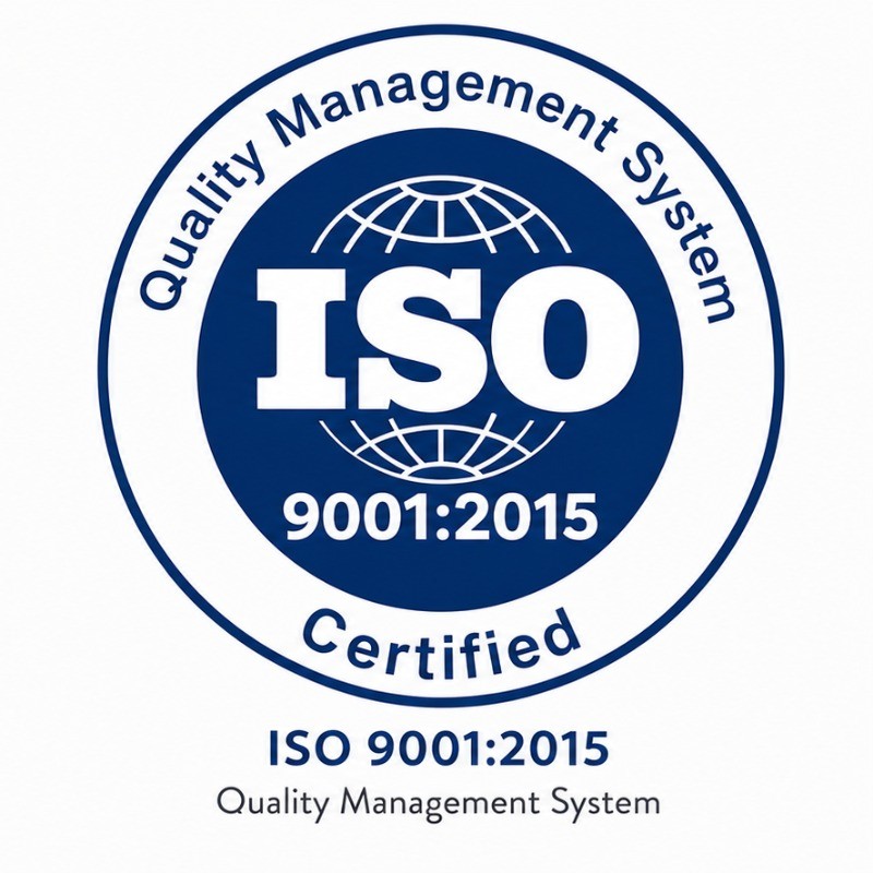 ISO 9001:2015 certification mark