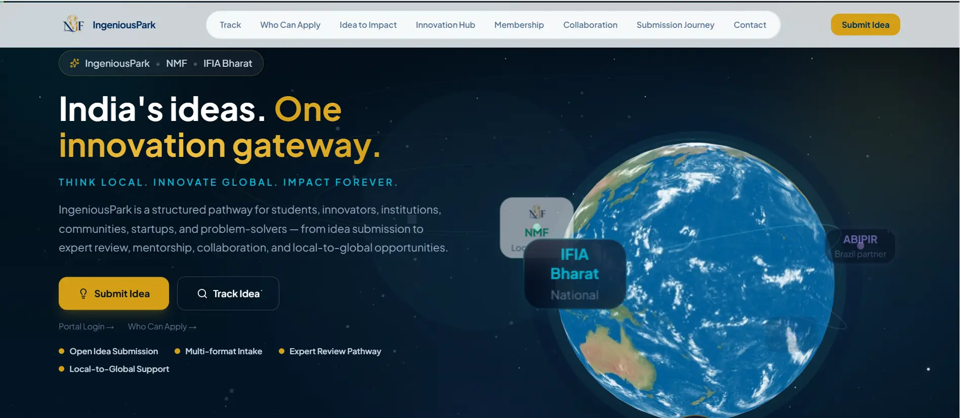 IngeniousPark innovation management platform preview