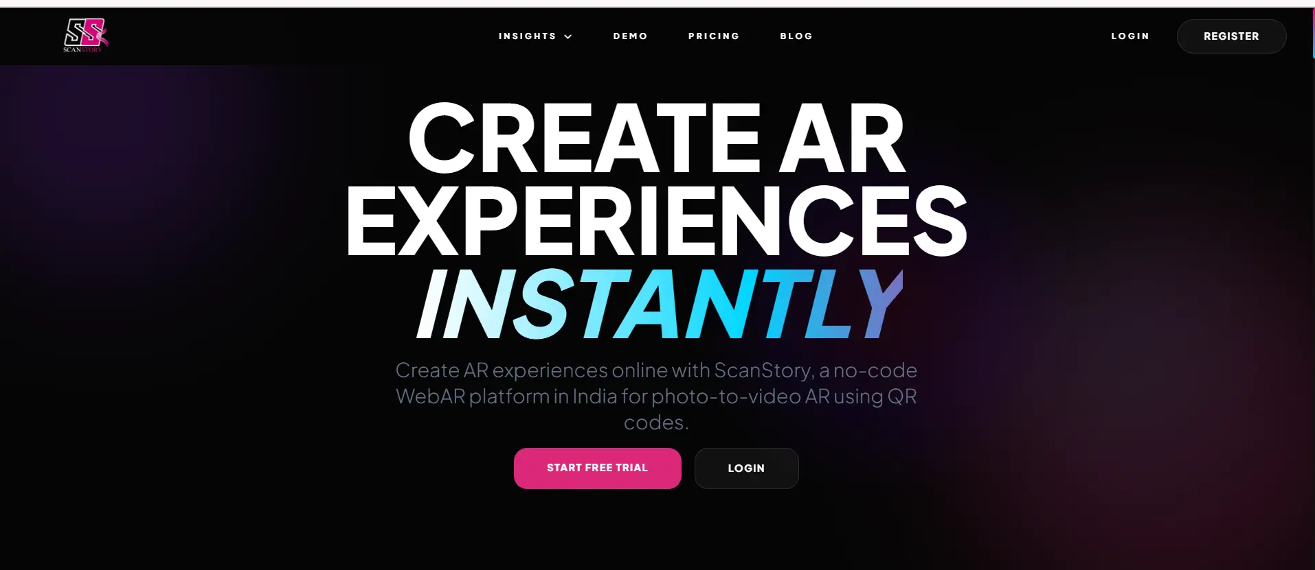 ScanStory WebAR platform preview
